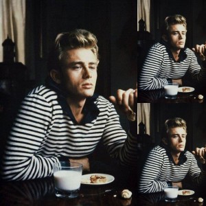 James Dean shows us how to wear a horizontal stripe