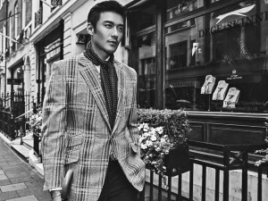hu bing wearing huntsman in savile row for london collections men on the man has style