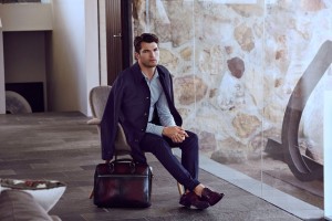Out of Office Autumn Winter campaign from Calibre Australia menswear featuring model Jon Hosking and photographed by Nick Leary