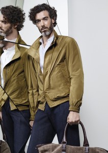 canali menswear spring summer 2016 light brown jacket