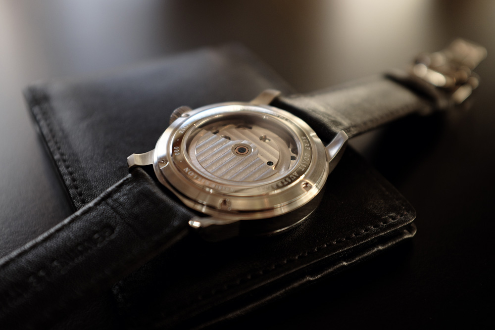 back view the apollo watch by zion manufacturing company